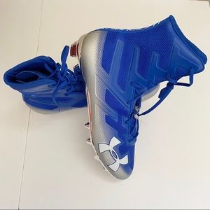 New Under Armour Blue Highlight Cleats Sz 15